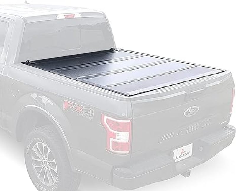 Ford Super Duty Tonneau Cover - LEER Group - HF650M Hard Quad-Folding - `17-`27